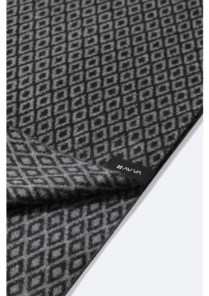 Erkek Siyah Viskon Karışımlı Püsküllü Desenli Şal A42y9401 modelleri