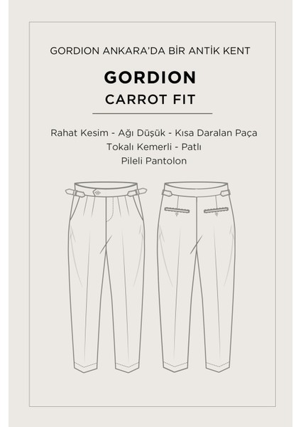 Erkek Açık Gri Yanları Tokalı Viskon Karışımlı Kolay Ütülenen Carrot Fit Pantolon A52Y3010 fiyatları