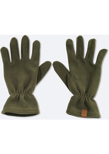 Erkek Haki Polar Basic Boyunluk Bere ve Eldiven Seti B009250 fırsatları