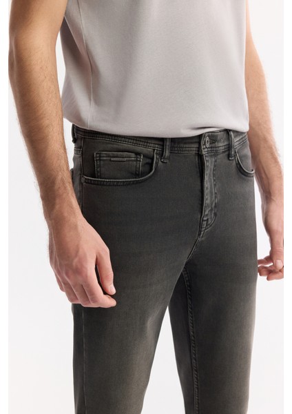 Erkek Gri Eskitme Yıkama Rio Skinny Fit Jean Pantolon A42Y3512 fırsatları