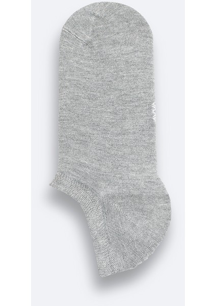 Erkek Gri Pamuklu Sneaker Çorap B008553