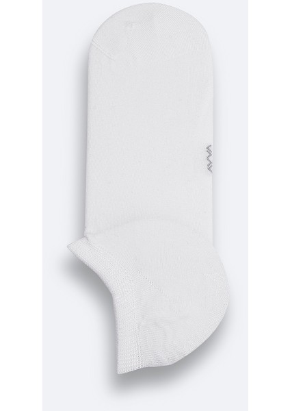 Erkek Beyaz Pamuklu Sneaker Çorap B008553