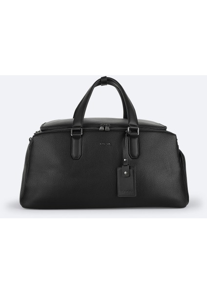 Erkek Siyah Deri Seyahat Çantası A52Y9102