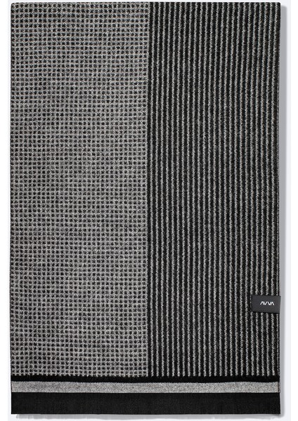 Erkek Siyah Desenli Püsküllü Şal A52Y9406 modelleri