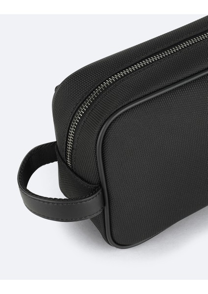 Erkek Siyah Çift Fermuarlı El Çantası A52Y9103 fırsatları