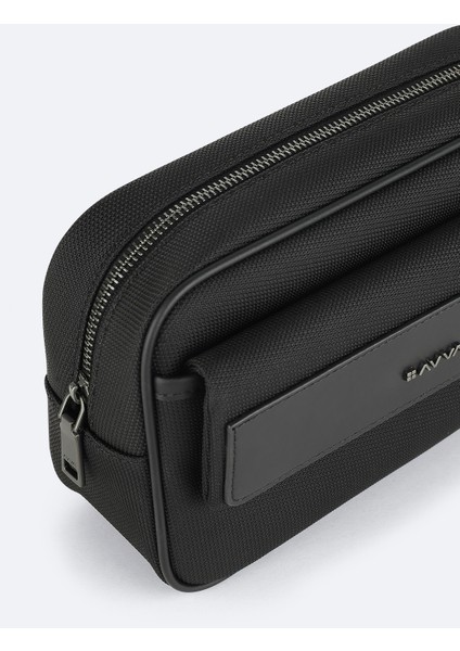 Erkek Siyah Çift Fermuarlı El Çantası A52Y9103 indirimleri
