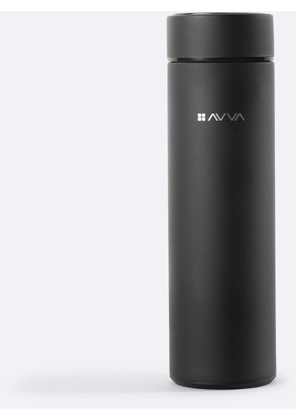 Erkek Siyah Isı Göstergeli %100 Çelik Termos 500 ML B009903