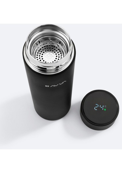 Erkek Siyah Isı Göstergeli %100 Çelik Termos 500 ML B009903 fırsatları