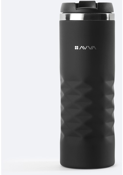 Erkek Siyah Paslanmaz %100 Çelik Termos 400 ML B009900