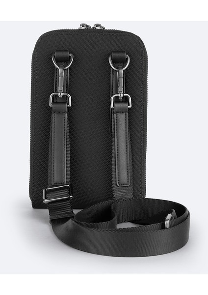 Erkek Siyah Deri Görünümlü Uzun Askılı Çapraz Çanta A52Y9105 modelleri