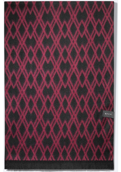 Erkek Bordo Desenli Şal A32Y9427 fiyatları