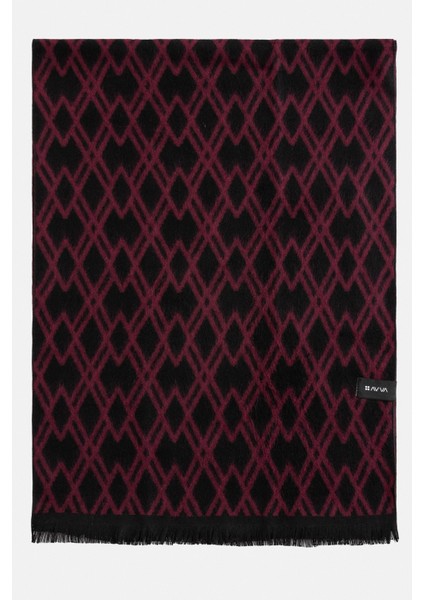 Erkek Bordo Desenli Şal A32Y9427 fırsatları