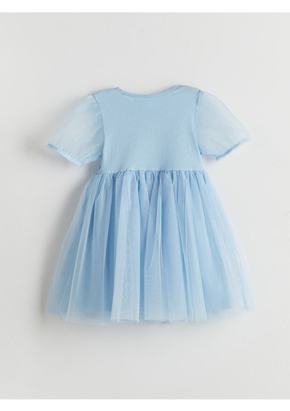 Yeni Sezon Elsa Basklı Kız Çocuk Penye Elbise fiyatları