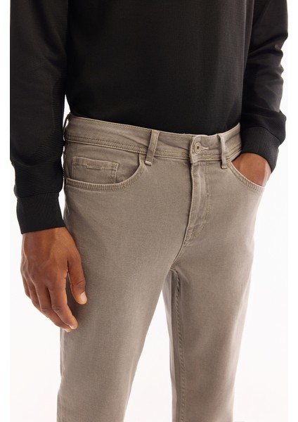 Erkek Vizon Eskitme Yıkamalı Esnek Berlin Slim Fit Jean Pantolon B003524 fırsatları