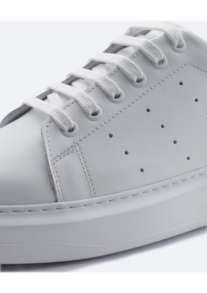 Erkek Beyaz %100 Deri Esnek Taban Hafif Casual Ayakkabı B008000 modelleri