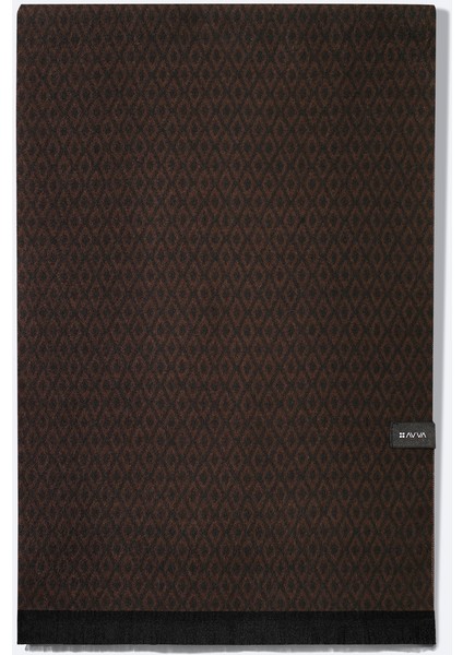 Erkek Kahverengi Viskon Karışımlı Püsküllü Desenli Şal A42y9402 fiyatları