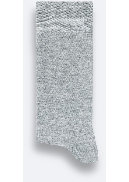 Erkek Gri Bambu Soket Çorap B008505