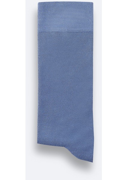 Erkek Mavi Bambu Soket Çorap B008505