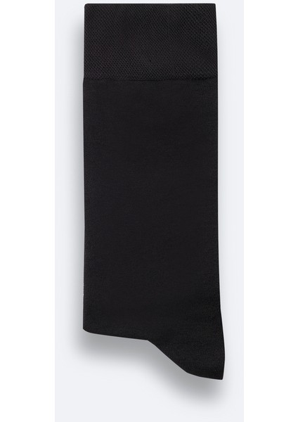 Erkek Siyah Bambu Soket Çorap B008505