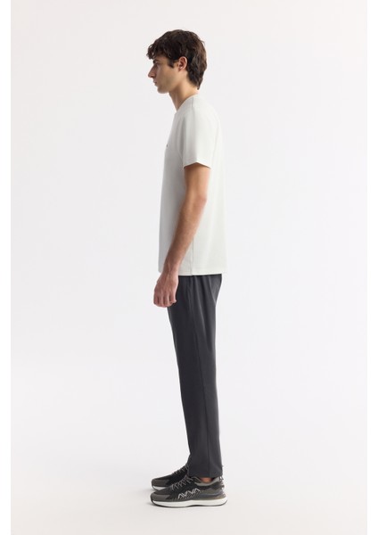 Erkek Ekru Bisiklet Yaka Bi-Stretch Baskılı Regular Fit T-Shirt B001040 fırsatları