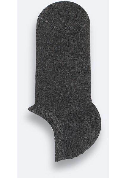 Erkek Antrasit Pamuklu Sneaker Çorap B008553