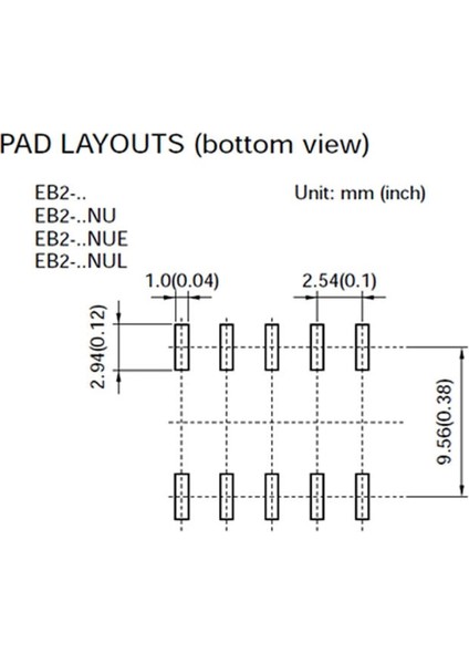 5V Eb2-5nu Smd Röle Dpdt 1A Eb2 Series Non Latching Eb2 Series Smd Low Signal Relay fırsatları