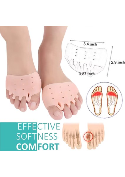 Yumuşak Silikon,morton Nörama ve Metatarsal Destekli,rahatlatıcı, Parmak Duruş Düzeltici(1 Çift) fırsatları