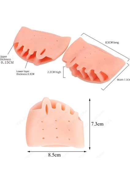 Yumuşak Silikon,morton Nörama ve Metatarsal Destekli,rahatlatıcı, Parmak Duruş Düzeltici(1 Çift)