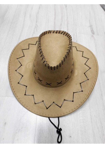 Süet Kovboy Şapka Foter Fotr