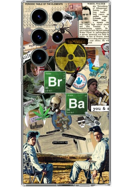 Samsung Galaxy S24 Ultra Uyumlu Breaking Bad Kolaj Baskılı Silikon Kılıf