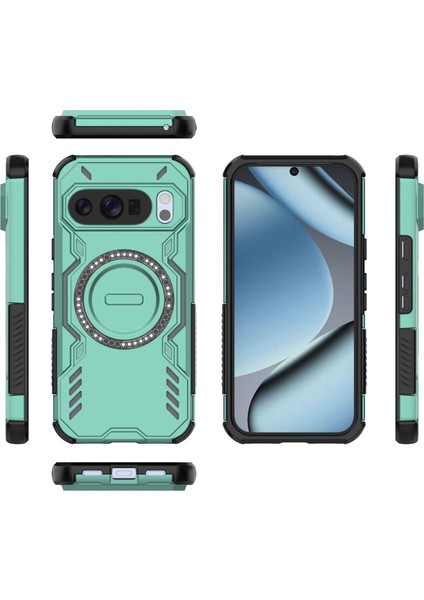 Google Pixel 10/10 Pro Magsafe Kılıf, Manyetik Düşmeye Dayanıklı Telefon Kılıfı Kapağı Google Pixel 10/10 Pro (Yurt Dışından) modelleri