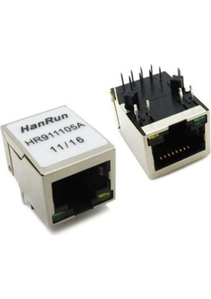 Trafolu RJ45 HR911105A Ethernet Bağlantı Soketi