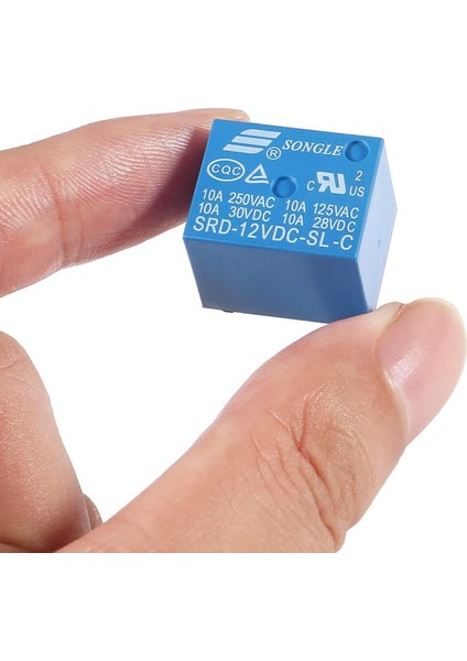 250V 10A SRD-12VDC-SL-C 12V Dc Röle 5 Pin Pcb Montaj Tip 220V No Nc Güç Rölesi fiyatları