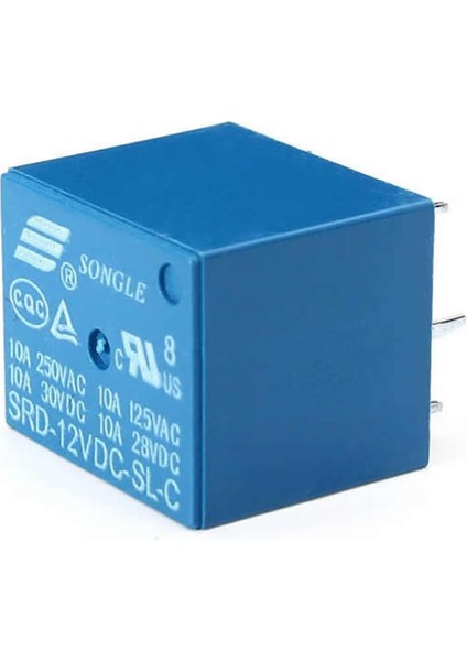 250V 10A SRD-12VDC-SL-C 12V Dc Röle 5 Pin Pcb Montaj Tip 220V No Nc Güç Rölesi modelleri