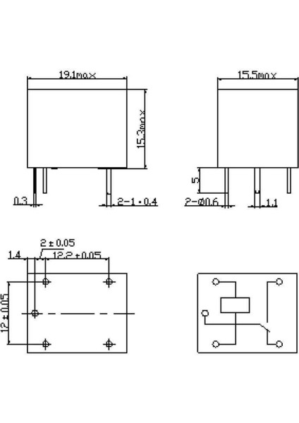 250V 10A SRD-12VDC-SL-C 12V Dc Röle 5 Pin Pcb Montaj Tip 220V No Nc Güç Rölesi