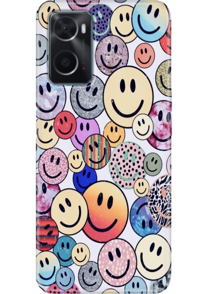 Oppo A76 Kılıf Silikon Tasarım Stok Emojix