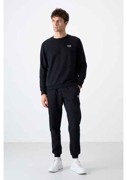 Andy Lacivert Şardonlu Erkek Eşofman Takım - 85190