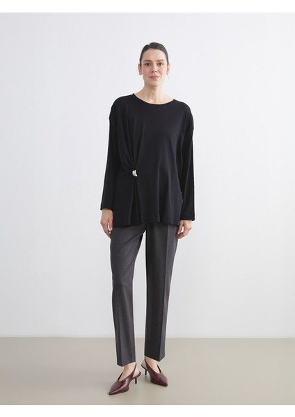 Yeni Sezon Bisiklet Yaka Büzgülü Kadın Tunik fiyatları