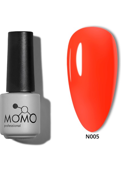 Kalıcı Oje N005 Neon Nar Çiçeği 4 ml Fosforlu Renk ve Yüksek Kalıcılık