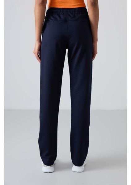 İndigo Gizli Fermuar Cepli Rahat Form Klasik Paça Kadın Eşofman Alt - 94148