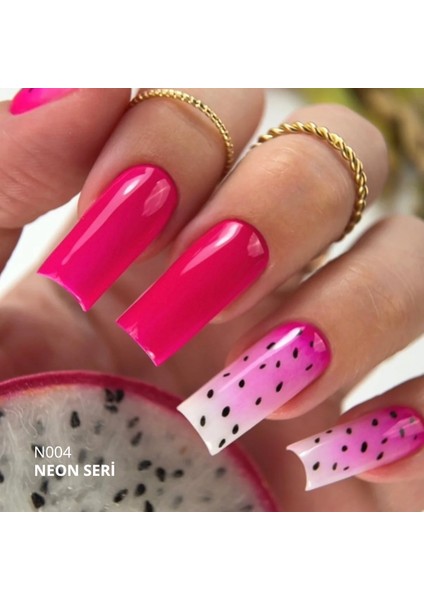 Kalıcı Oje N004 Neon Fuşya Pembe 4 ml Orta Kıvamlı 3 Hafta Süren Kalıcılık fırsatları
