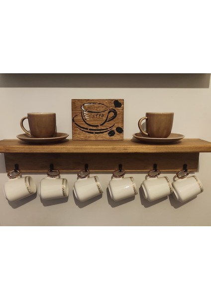 Elaca Ahşap Bohem Siyah Beyaz Kahve Fincanı Desenli Kahve Yazılı Kalpli Duvar Balkon Mutfak Kahve Çay Köşesi Ev Oda Dekoratif Tablosu fiyatları