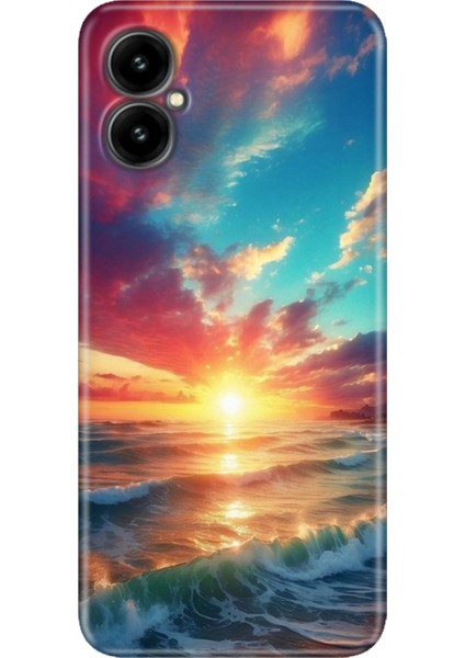 Omix X3 Kılıf Renkli Temalı Silikon Okyanus