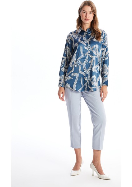 Yeni Sezon Desenli Saten Kadın Gömlek Tunik fiyatları