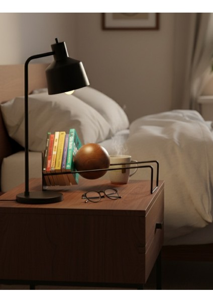 Toke Dekoratif Kitaplık - Siyah