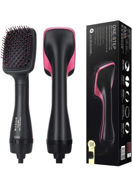 Elektrikli Hava Üflemeli 2 İn 1 Saç Düzleştirici Fön Tarağı