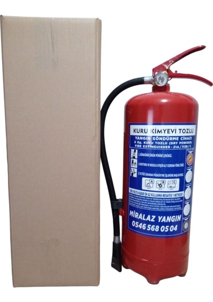 6 kg Kuru Kimyevi Yangın Söndürme Tüpü Levhalı + Talimatlı + Askı Aparatlı fırsatları