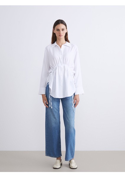 Yeni Sezon Bağlama Detaylı Kadın Gömlek Tunik fiyatları