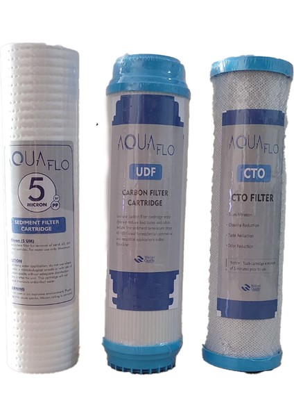 Açık Kasa Cihaz 3’lü Su Arıtma Filtresi Seti modelleri