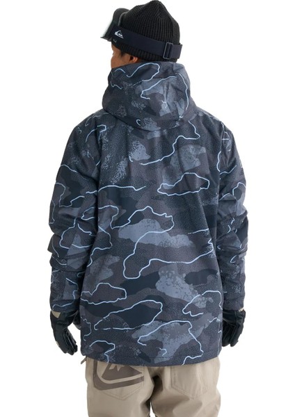Quıksılver Mıssıon Prınted Block Jk Erkek Anthracite - Plaid_1 Snowboard Ceketi GQYTJ03000-6456 modelleri